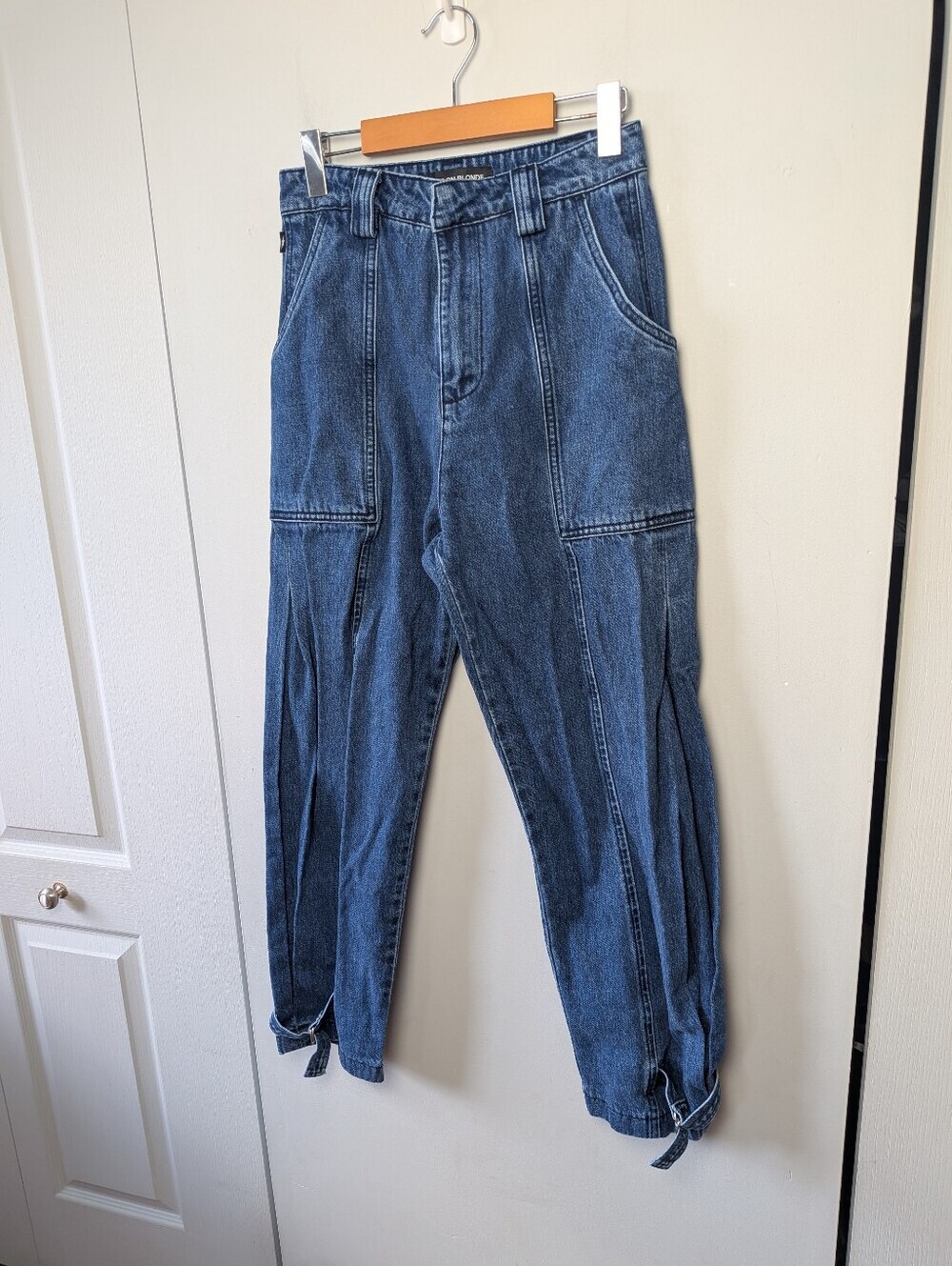 NEON BLONDE Bombshell Jolie High Waist Jeans Women Size 26 100% Cotton Blue - Picture 4 of 14
